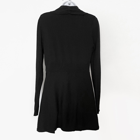 White House Black Market Black Long Sleeve Sweater Gold Buttons Size M - Picture 5 of 13